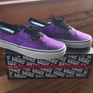 Women’s Vans sneakers - size 6.5 - Purple sparkles